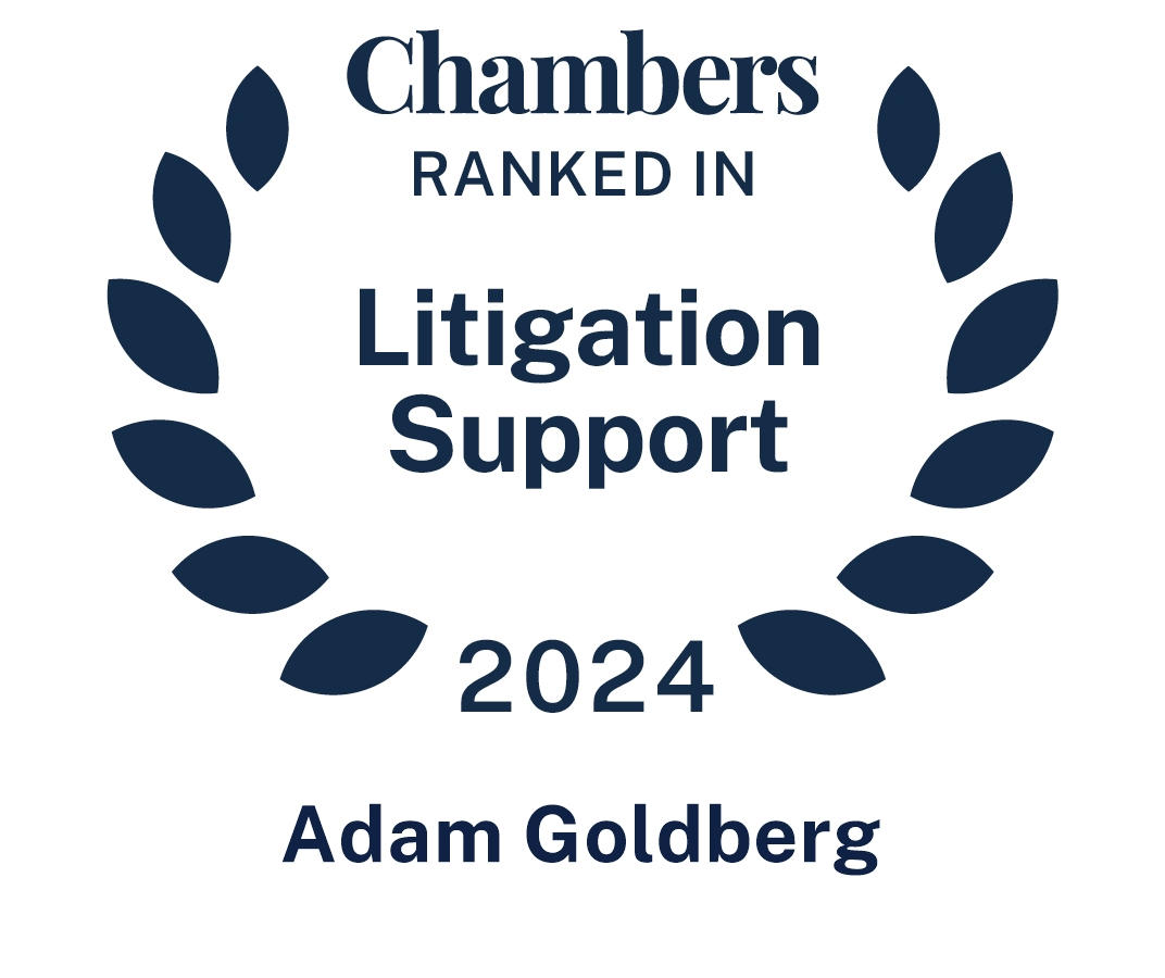 Ranked in Chambers Litigation Support 2024 – Adam Goldberg